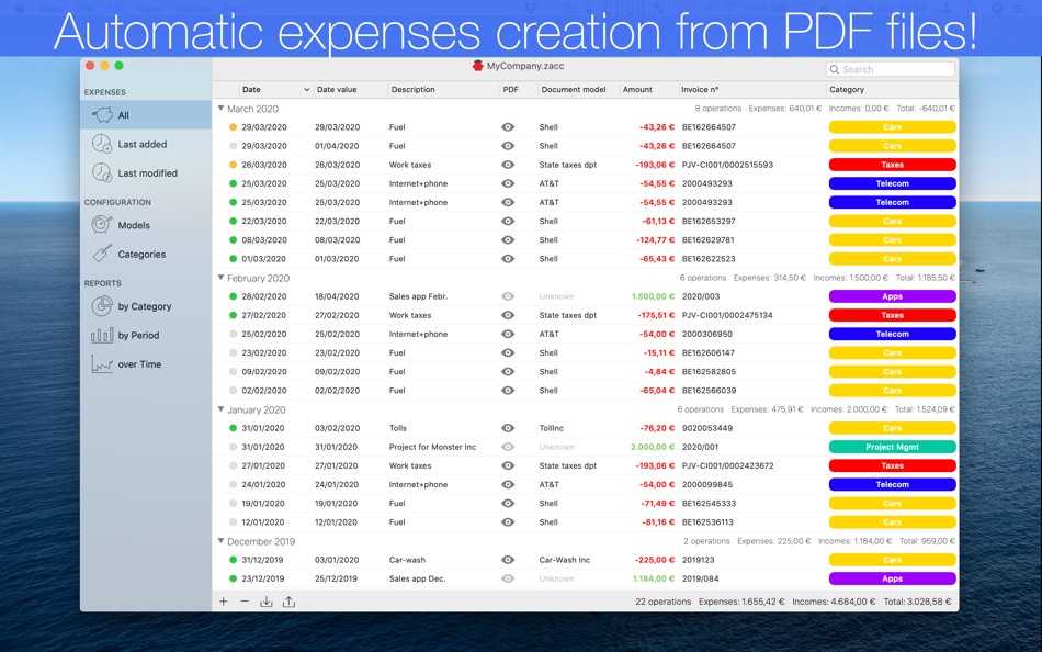 #2. Zacc - Smart Expense tracker (macOS) 由: iSolid apps