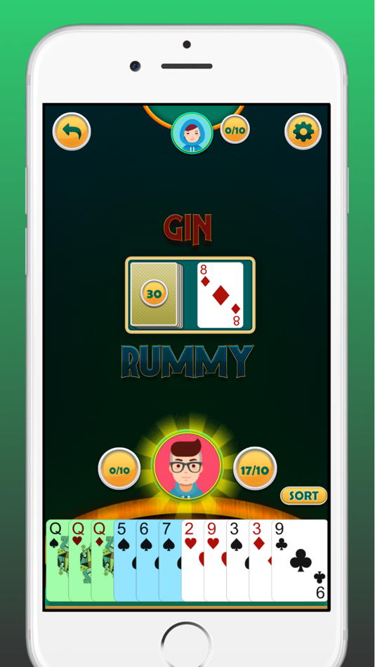 #1. Gin Rummy Offline Card Game (iOS) 由: Sandip Vala
