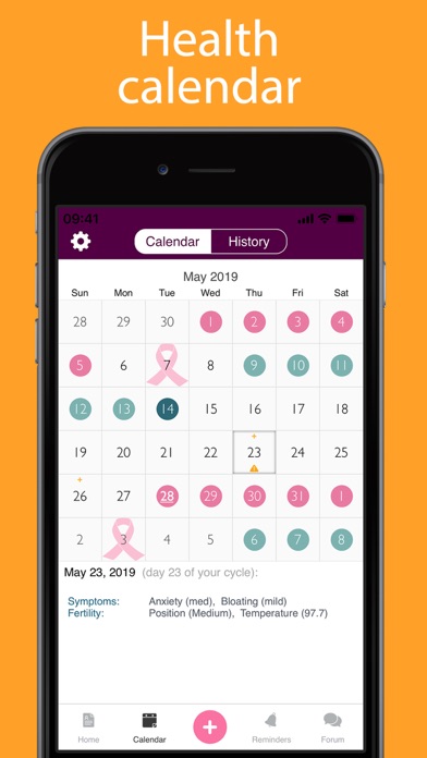 iPeriod Free (Period / Menstrual Calendar) Screenshot 4