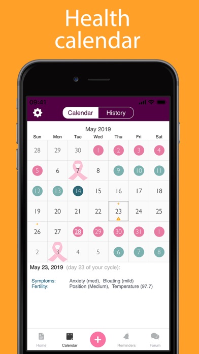 iPeriod Free (Period / Menstrual Calendar) Screenshot 4