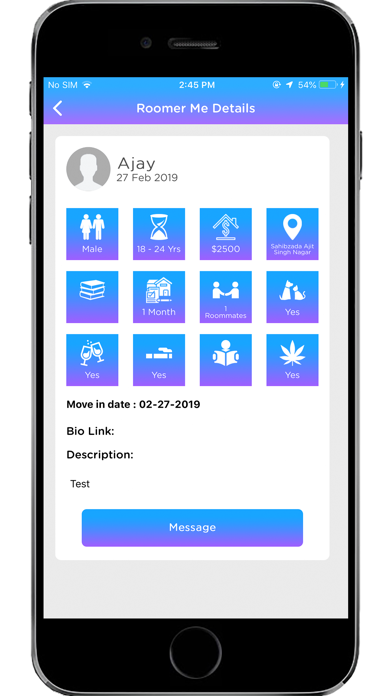 RoomerResume iPhone screenshot 4 - Business app