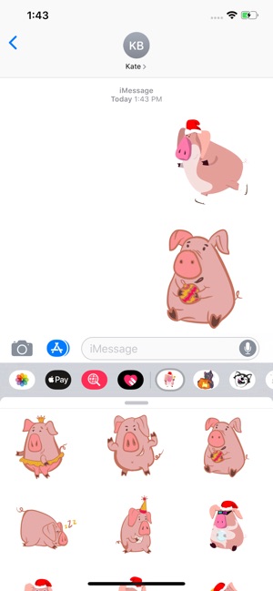 Lovely Pig Sticker Pack(圖2)-速報App