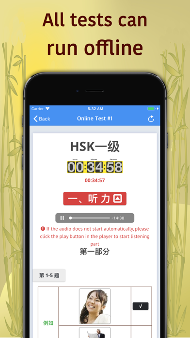 HSK-1 online test / HSK exam Screenshot