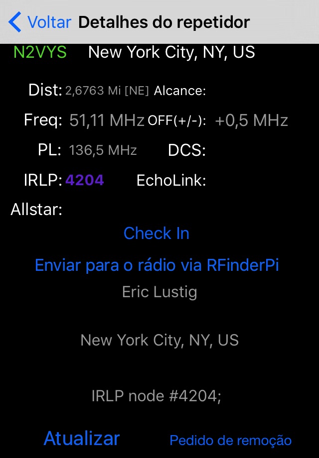 RFinder WW Repeater Directory screenshot 4