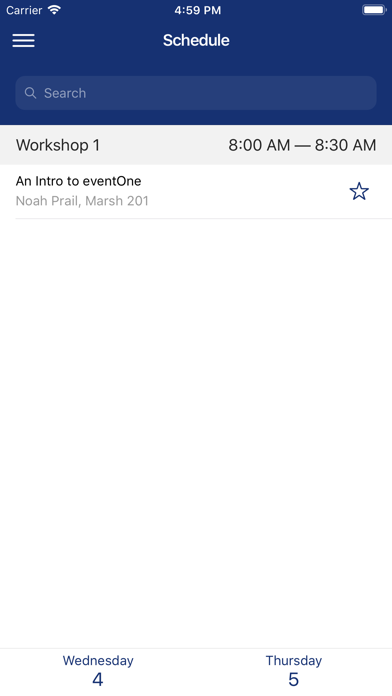 eventOne: Mobile Event App Screenshot