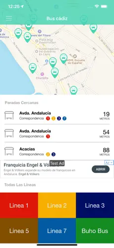 Screenshot 2 Bus Cádiz iphone