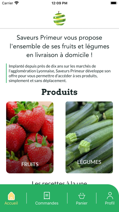 Saveurs Primeur Screenshot