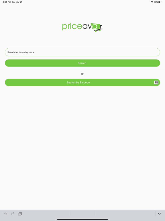 PriceAVA iPad screenshot 1 - Shopping app