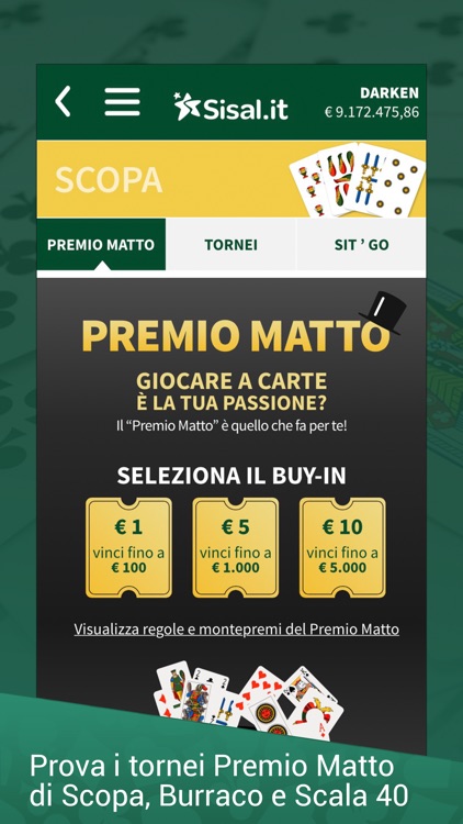 Sisal Giochi di Carte screenshot-4