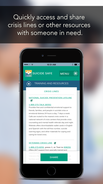 Suicide Safe by SAMHSA Screenshot