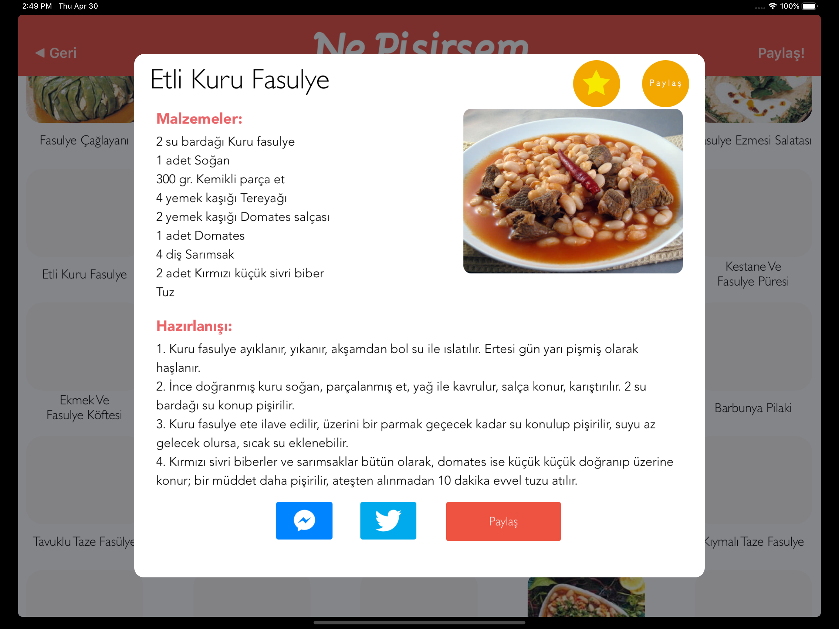 Ne Pişirsem? Yemek Tarifleri screenshot 7