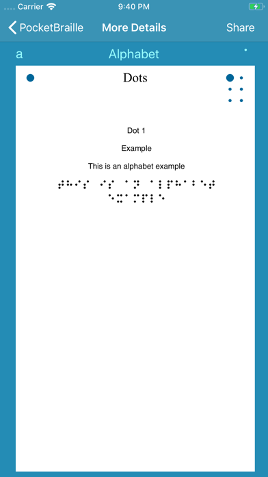 PocketBraille - Braille Guide Screenshot