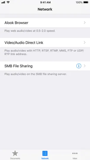 Captura de pantalla de APlayer - Alook Player en iPhone 3