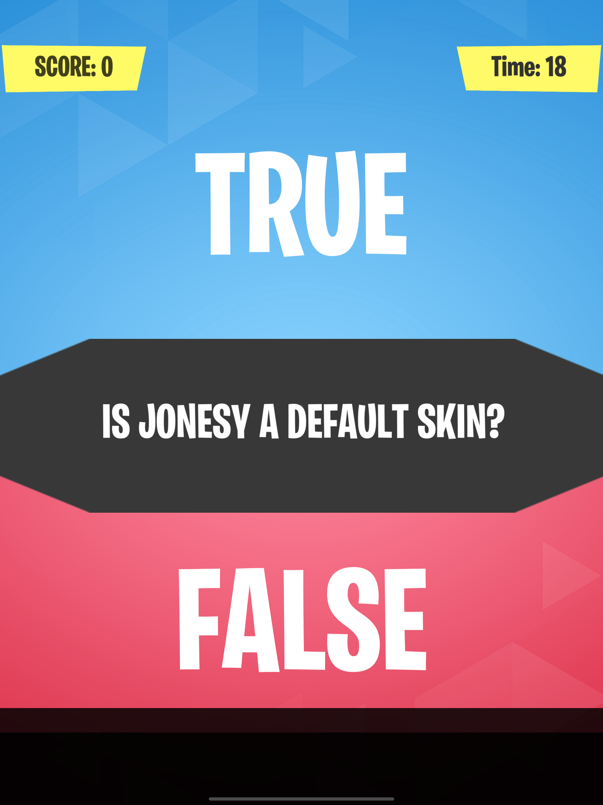 FortQuiz - True or False