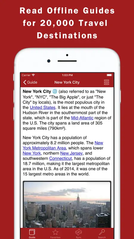 World Travel Guide Offline screenshot 1 of 5