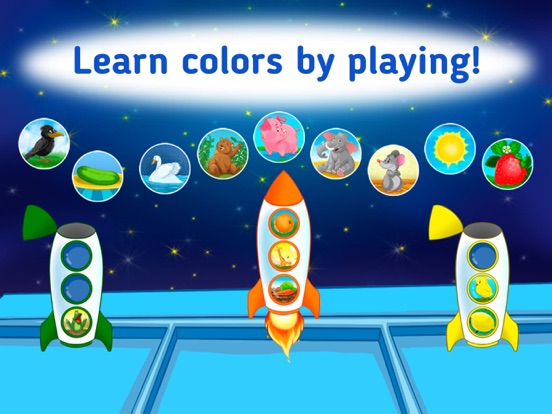Fun learning colors games 3 iPad screenshot