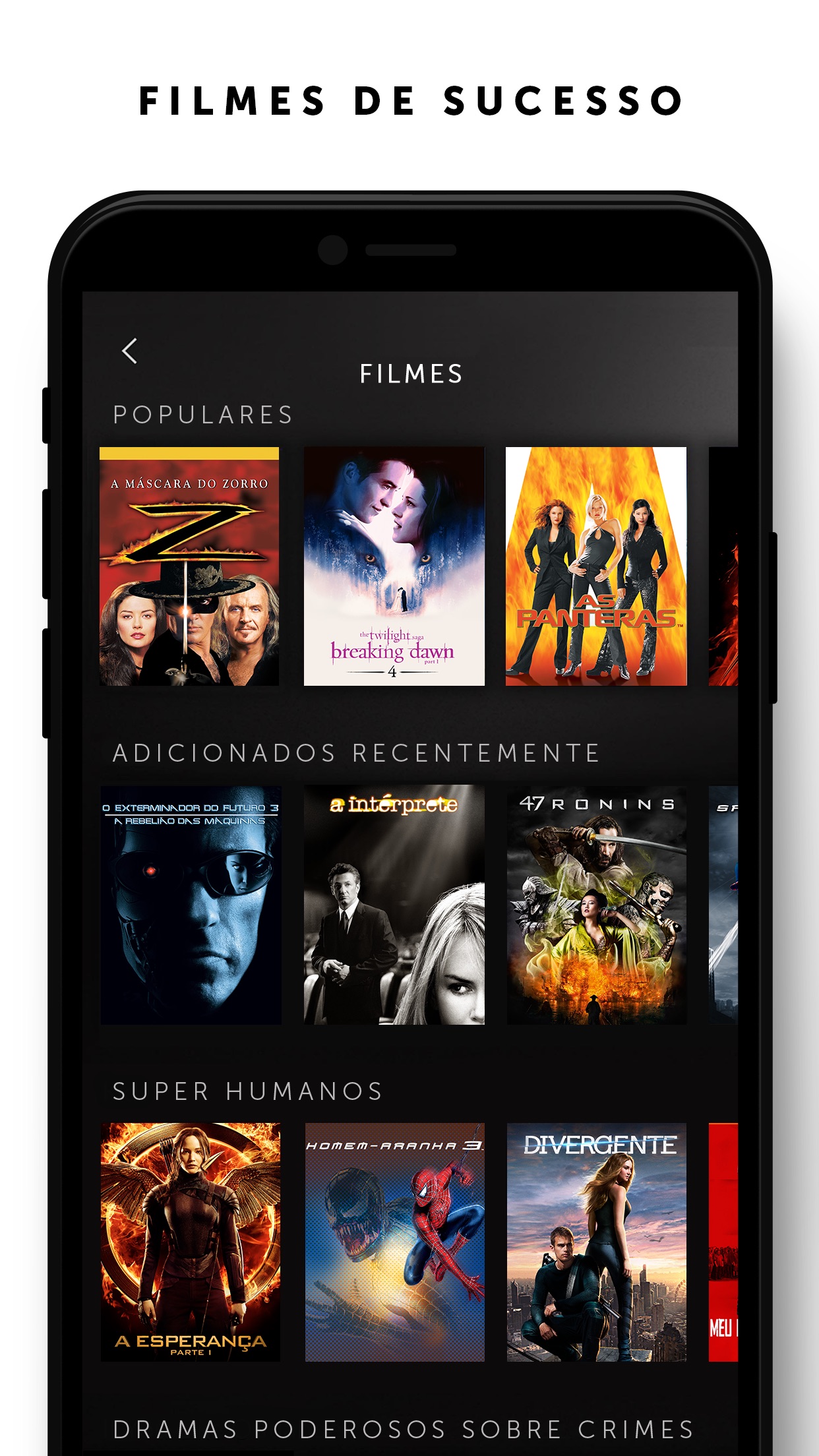 Screenshot do app STARZPLAY