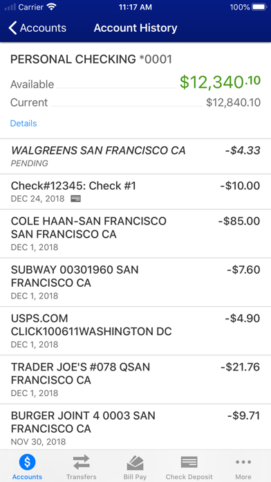 Putnam County Bank Screenshot