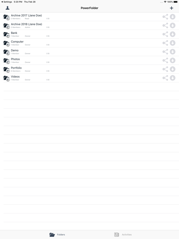 Screenshot #4 pour PowerFolder