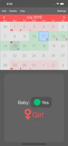 Menstrual Periods Tracker screenshot #1 for iPhone