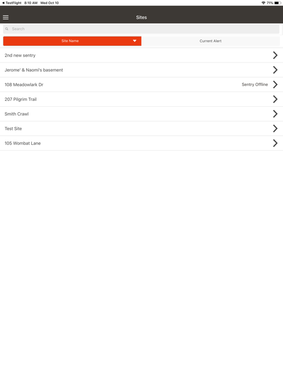 Santa Fe Sentry iPad screenshot
