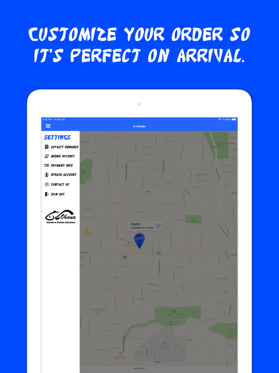 Ohana Sushi iPad screenshot 1 - Food & Drink app
