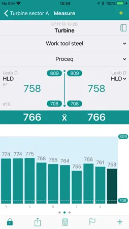 Equotip screenshot 2