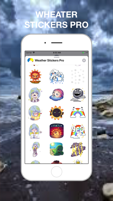 Weather Stickers Pro screenshot 2