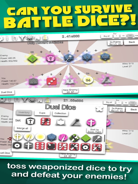Screenshot #4 pour Idle Dice: Incremental Game