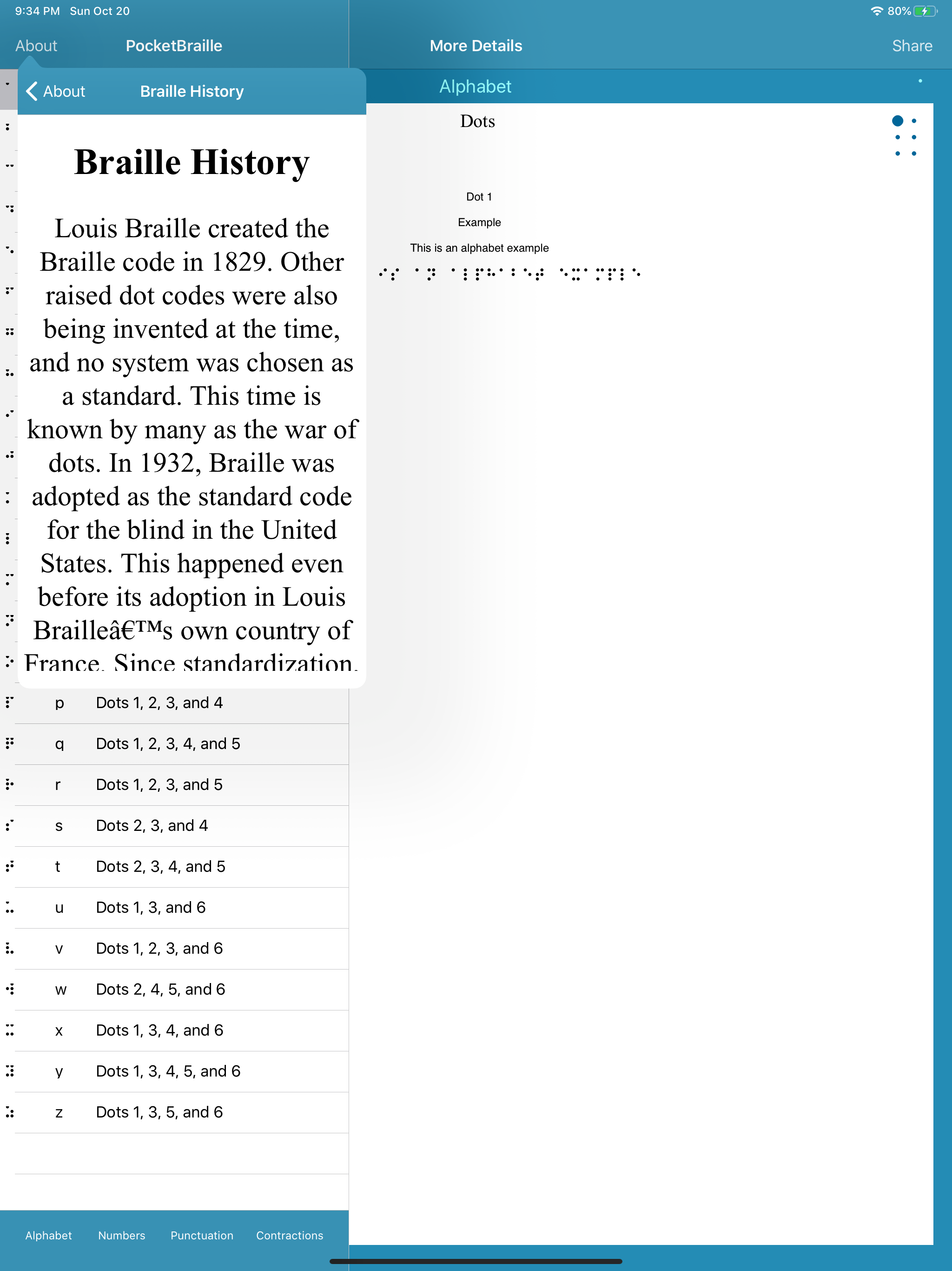 PocketBraille - Braille Guide screenshot 6