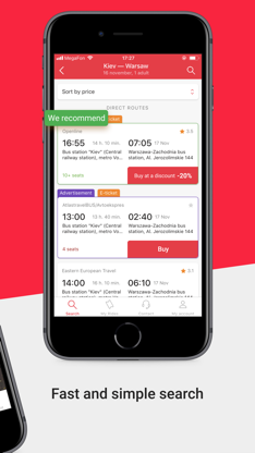 BUSFOR – bus tickets screenshot 2