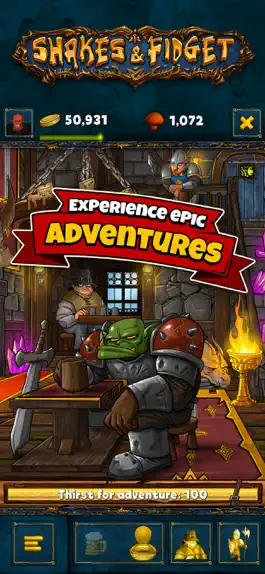 Game screenshot Shakes and Fidget: Idle RPG apk