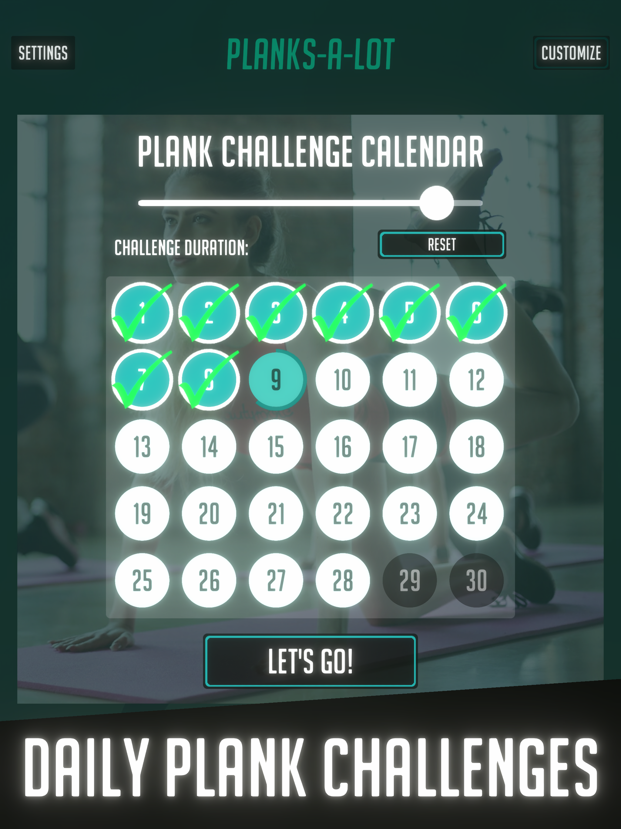 PLANKS-A-LOT! Fitness fun