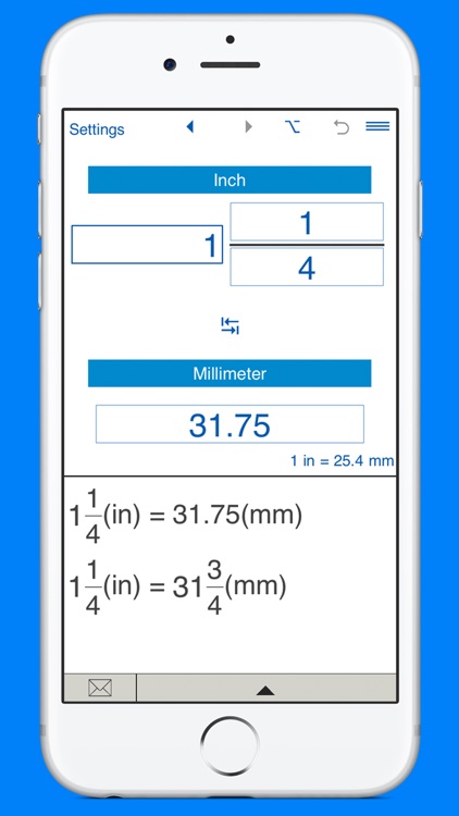 Inches to mm converter