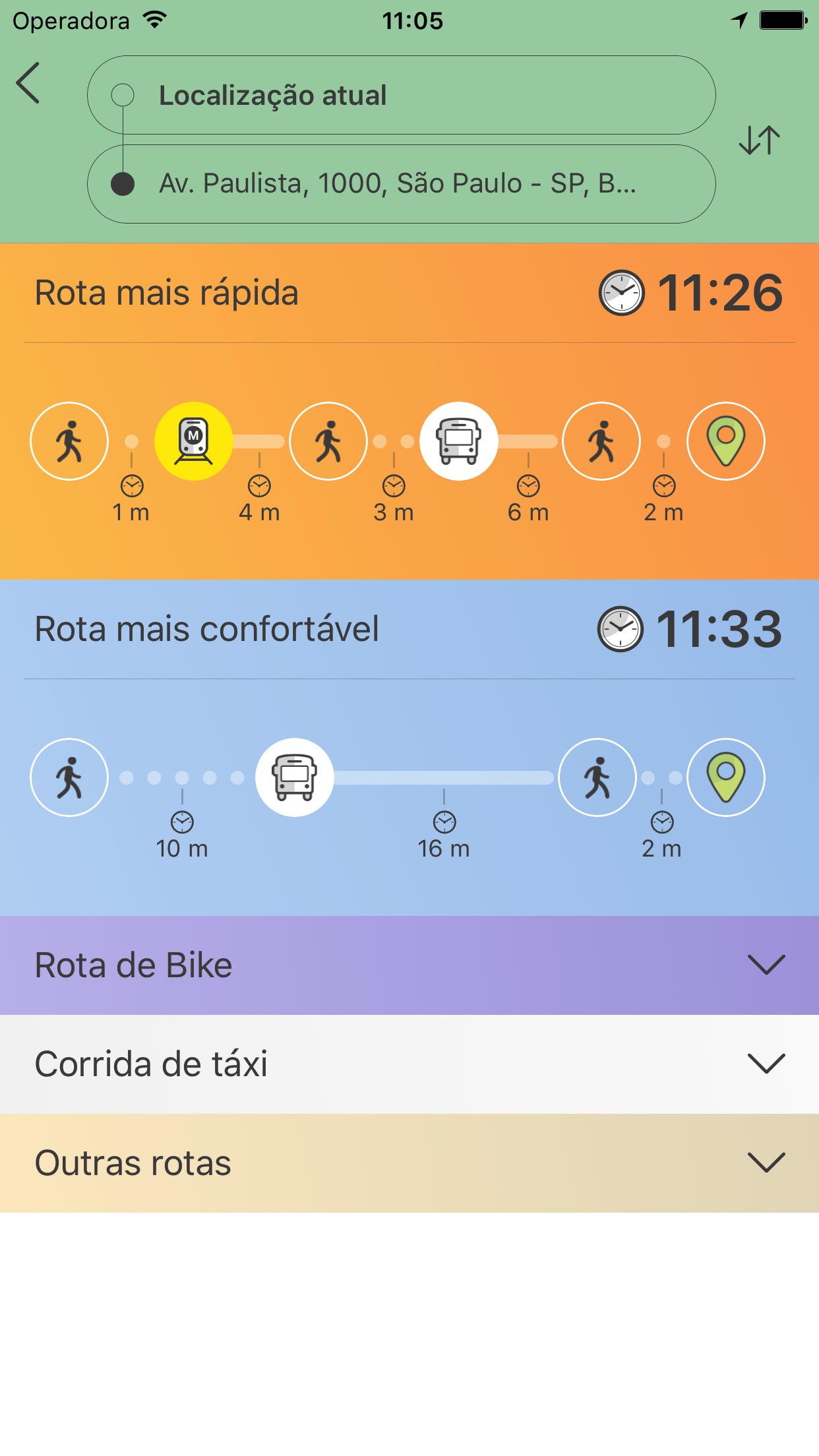 Screenshot do app Leve-me: Mobilidade urbana