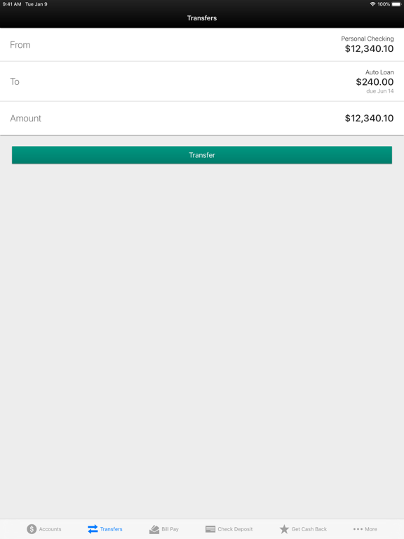 IDB Global FCU iPad screenshot 4 - Finance app