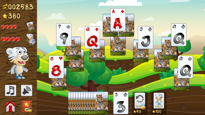 Tiger Solitaire, fun card game Screenshot