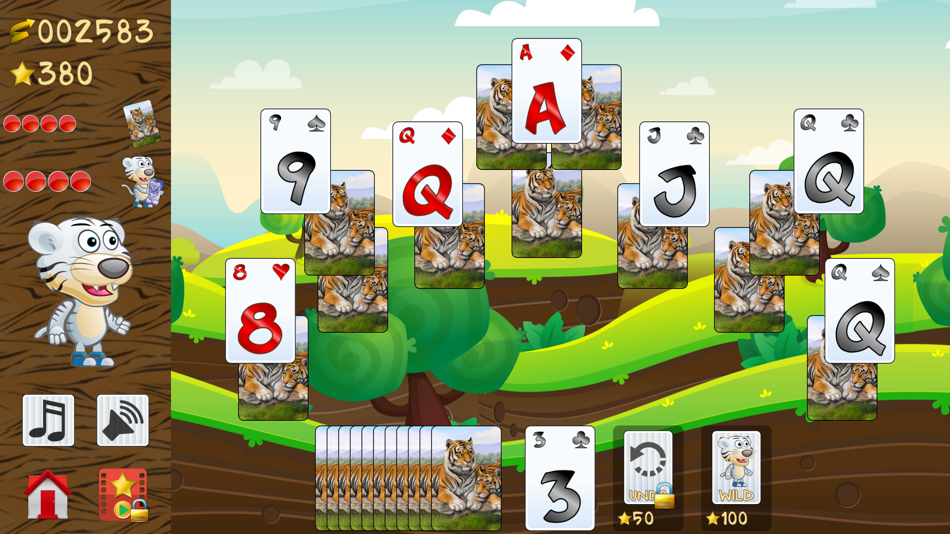 #6. Tiger Solitaire, fun card game (iOS) 由: ZingMagic Limited