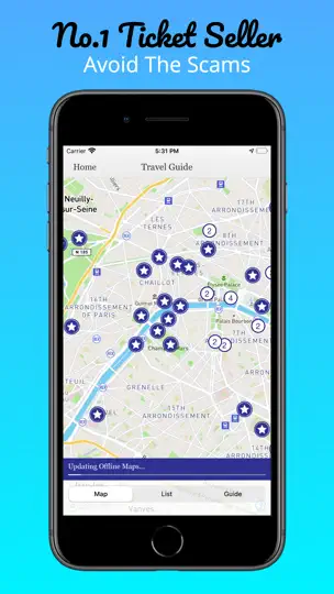 Paris - Travel Guide & Tickets iPhone Screenshot 3