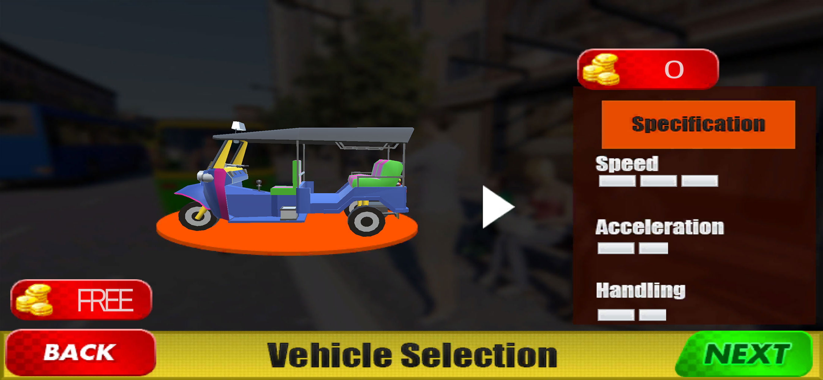 Tuk Tuk Rickshaw Driving