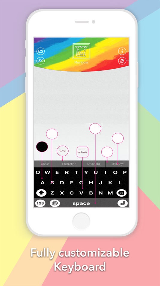 #2. Rainbow Indic Keyboard (iOS) بواسطة: Reeba Sebastian
