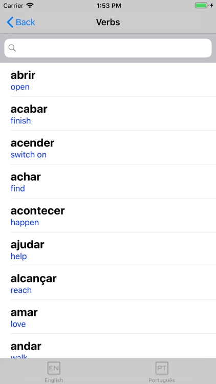 Portuguese Verb Blitz screenshot-7