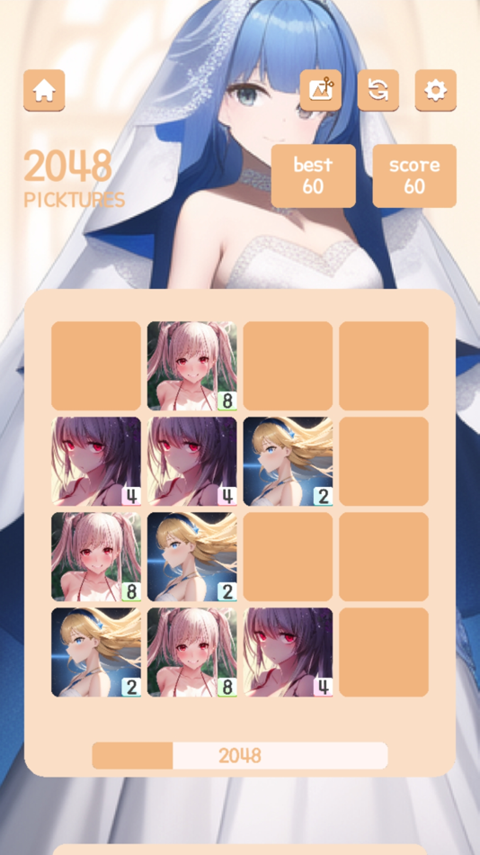 #4. 2048 Picktures (iOS) 由: VRillAR Co., Ltd.