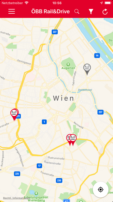 ÖBB Rail&Drive Screenshot