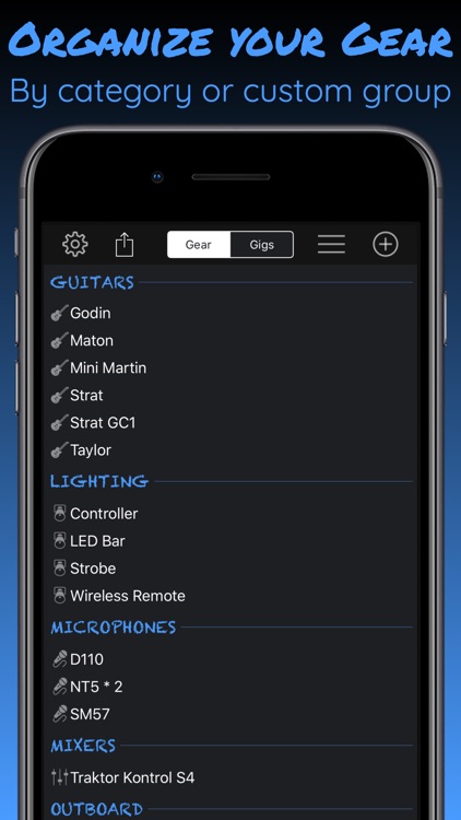 Gig-Bag Gear Checklist