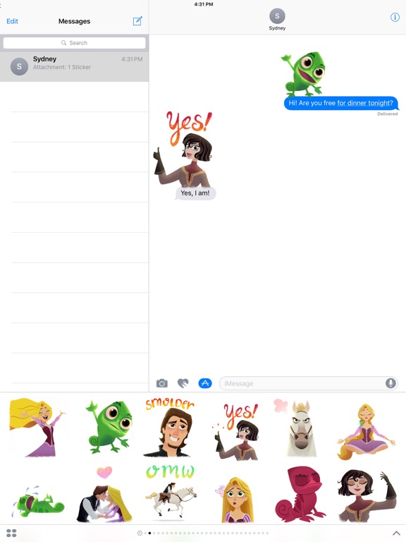 Screenshot #4 pour Disney Stickers: Tangled