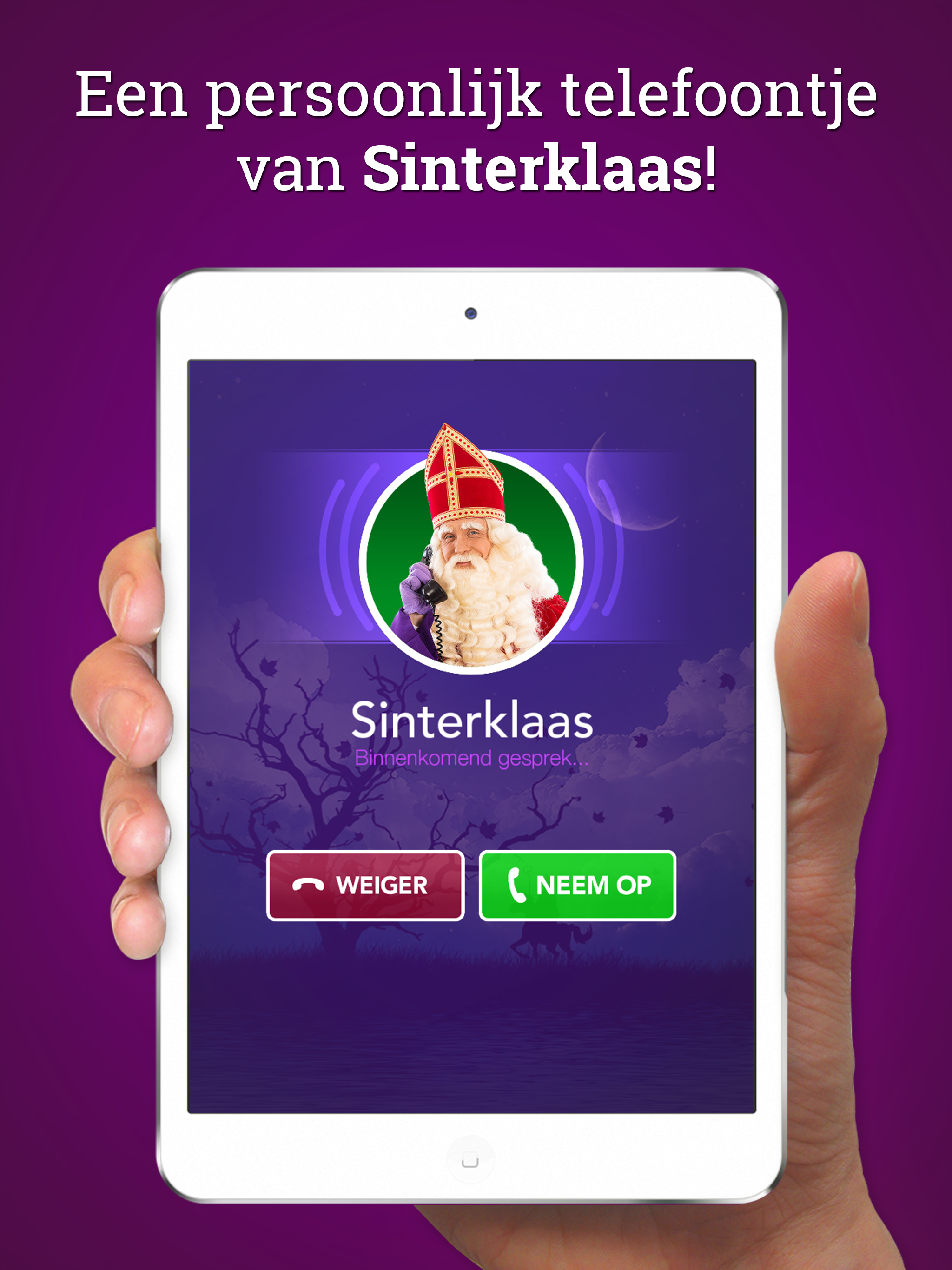 Bellen met Sinterklaas!
