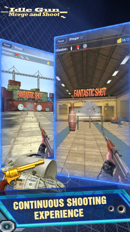 #3. Idle Gun-Merge and Shoot (iOS) Podle: UPTAP GAMES