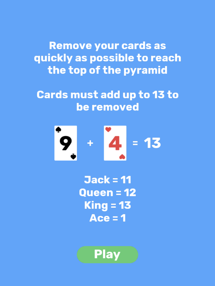 Endless Pyramid Solitaire