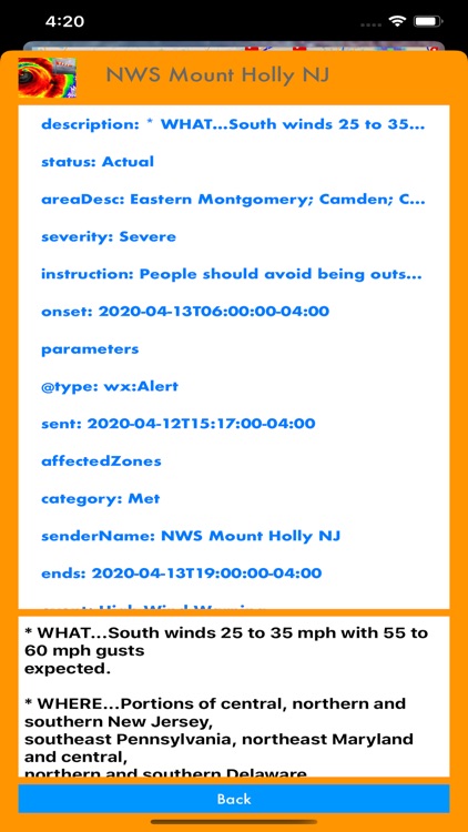 Instant NOAA Alerts 3D Lite screenshot-5